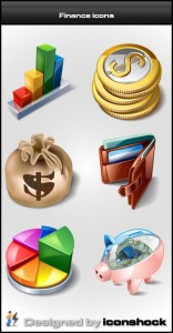 Kostenlose Finanz Icons für das eigene Webdesign von vandelaydesign